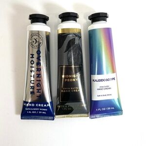 Bath & Body Works Hand Cream set Overnight Moisture Midnight Peony Kaleidoscope